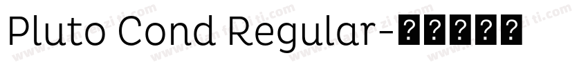 Pluto Cond Regular字体转换